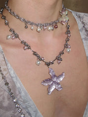 PROD 2PC Set Liora Floral Layered Necklace Set