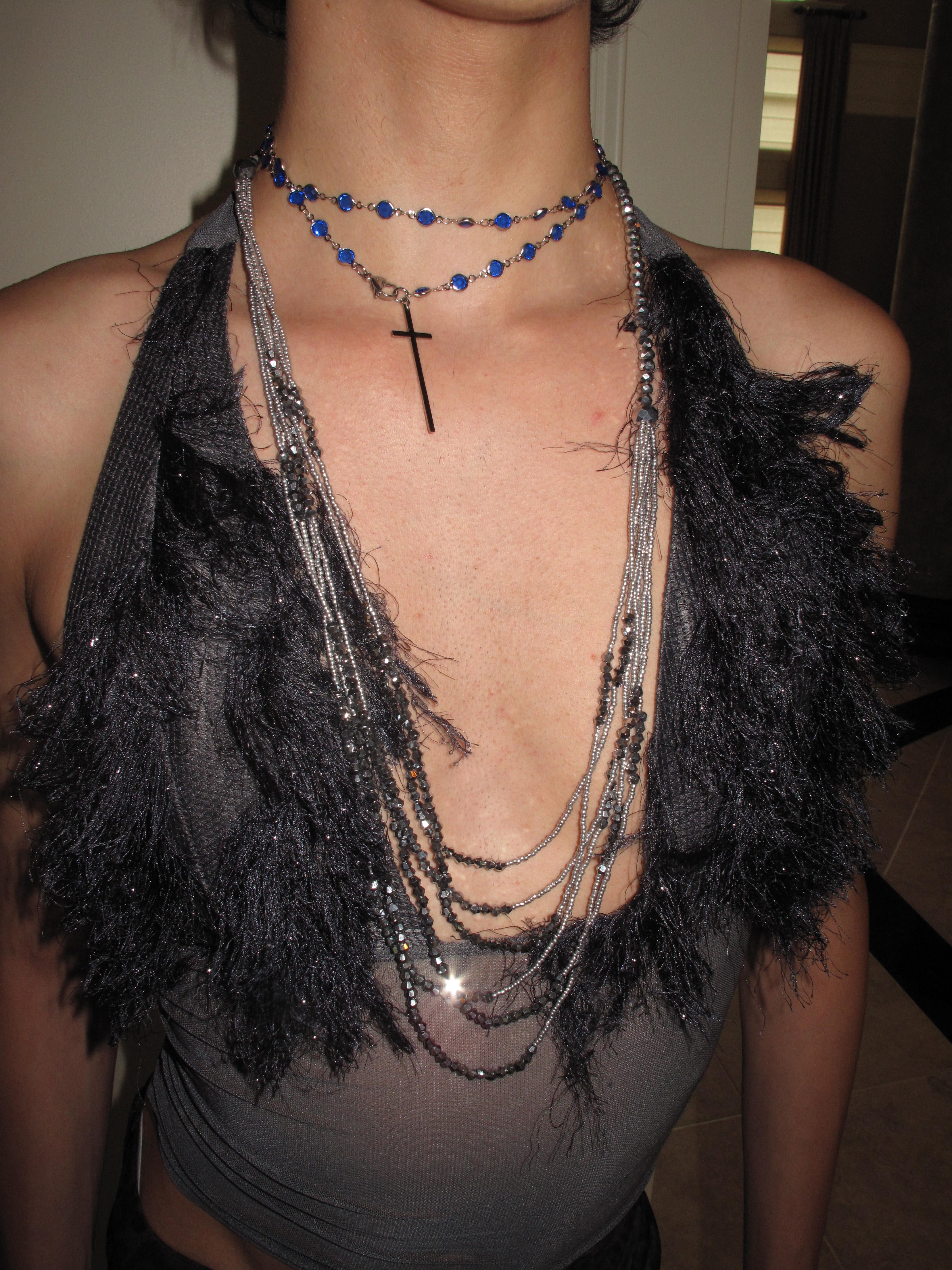 PROD 2PC SET Vesper Cross Layered Necklace Set