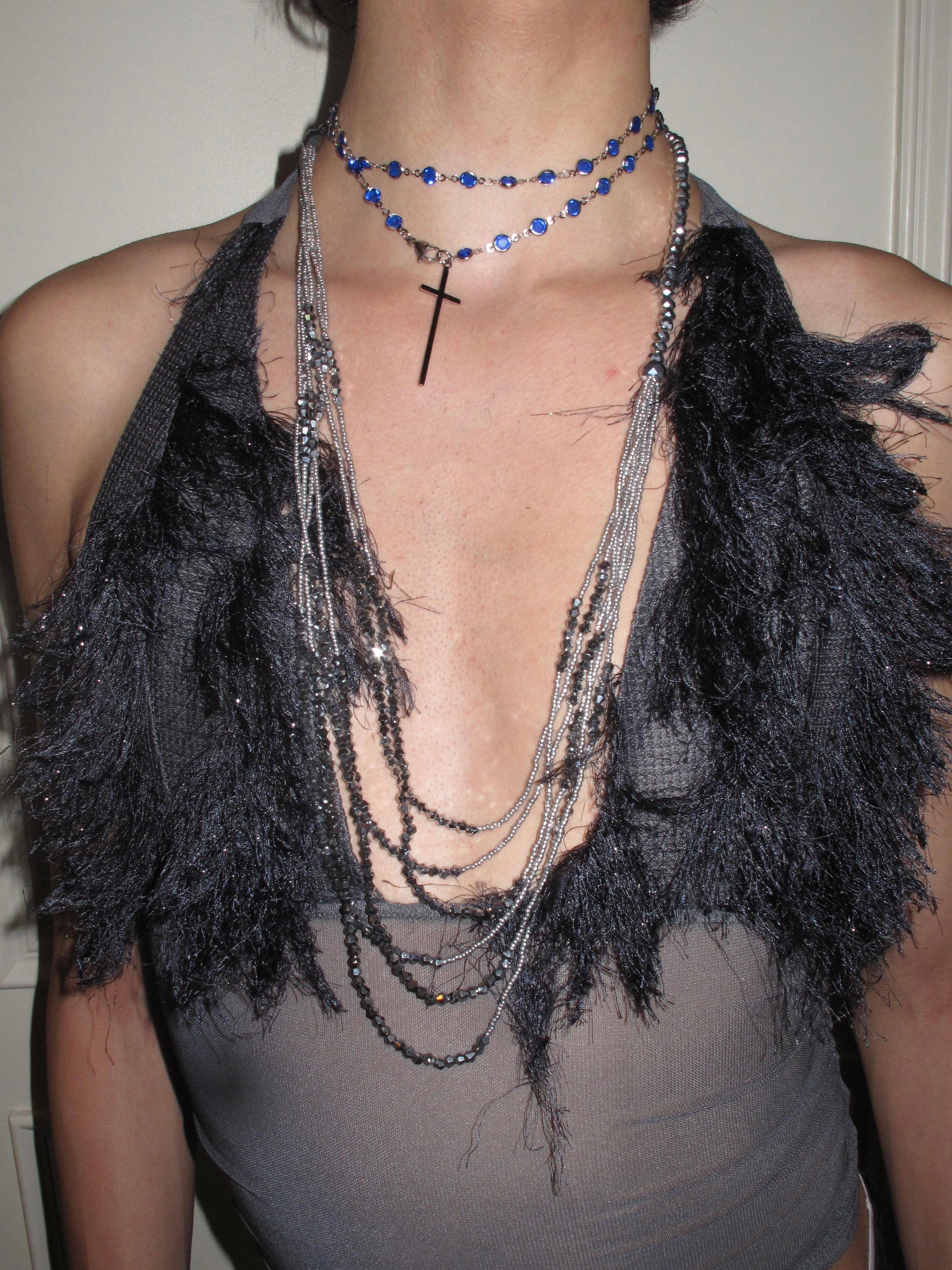PROD 2PC SET Vesper Cross Layered Necklace Set