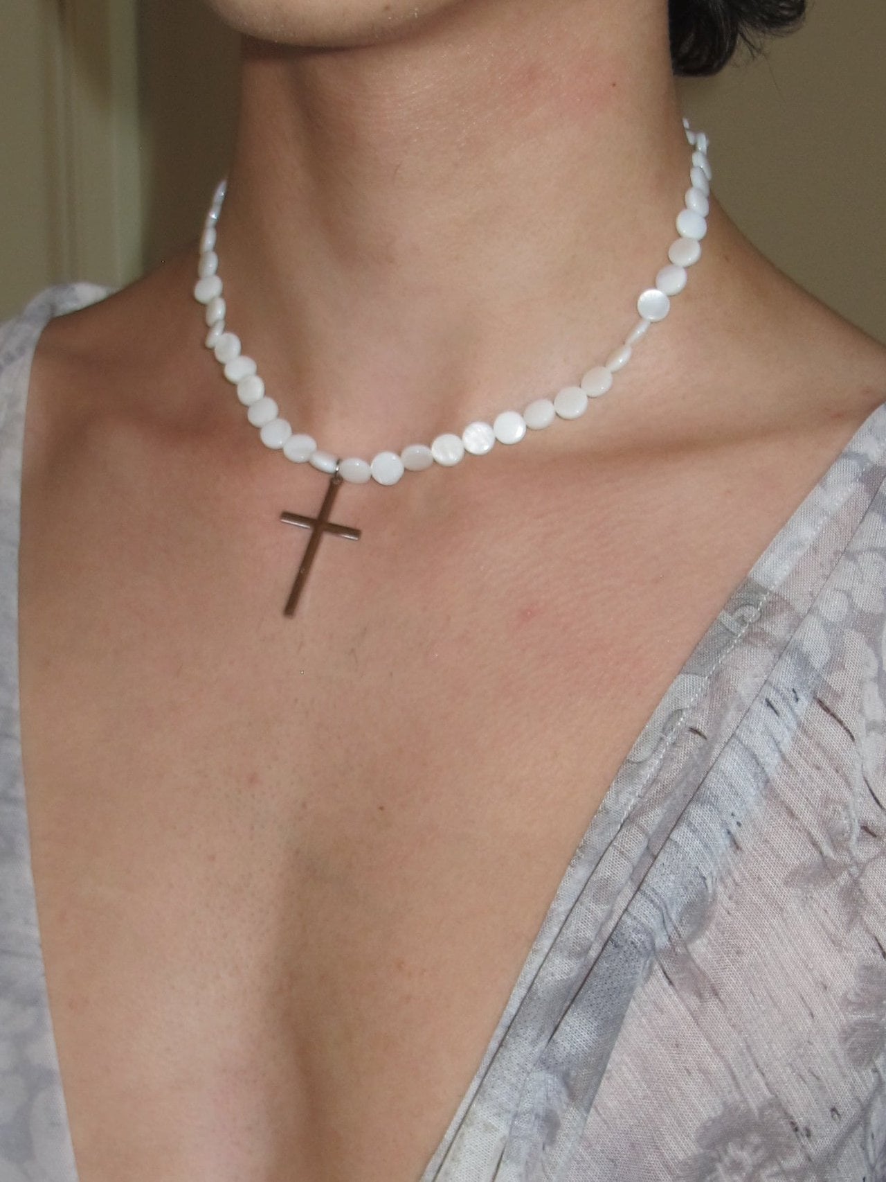 PROD 5-Way Necklace Alba Ring Chain Cross Drop Necklace