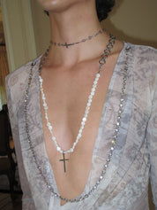 PROD 5-Way Necklace Alba Ring Chain Cross Drop Necklace