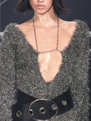 PROD Adore Me V Neck Glitter Sweater