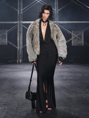 PROD Anouk Halter Neck Ruched Maxi Dress