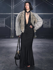 PROD Anouk Halter Neck Ruched Maxi Dress