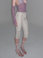 PROD Apparel & Accessories White Ivory Lace Leg Warmers