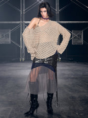 PROD beige gray / One size / In-stock Lola V Neck Sweater