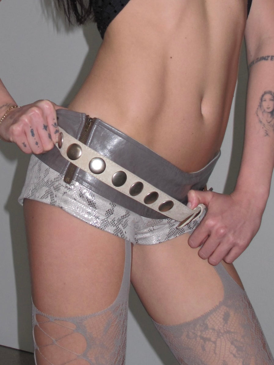  One size Studded Suede Belt
