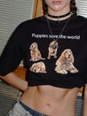 PROD Black / classic / S (casual) Puppies Save The World Classic T-shirt