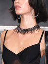 PROD Black / In-stock Kiss & Kill Spiked Necklace