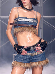 PROD Black / In-stock Studded Biker Gloves