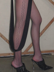 PROD Black / One size Black Fishnet Side Seam Tights