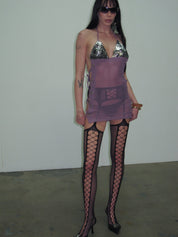 PROD Black / One size Black Fishnet Thigh-High Stockings