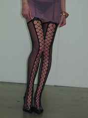 PROD Black / One size Black Fishnet Thigh-High Stockings