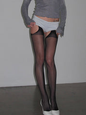 PROD Black / One size Garter Fishnet Stockings