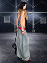 PROD Black / One size / In-stock Hotline Halter Top with Detachable Faux Fur Collar