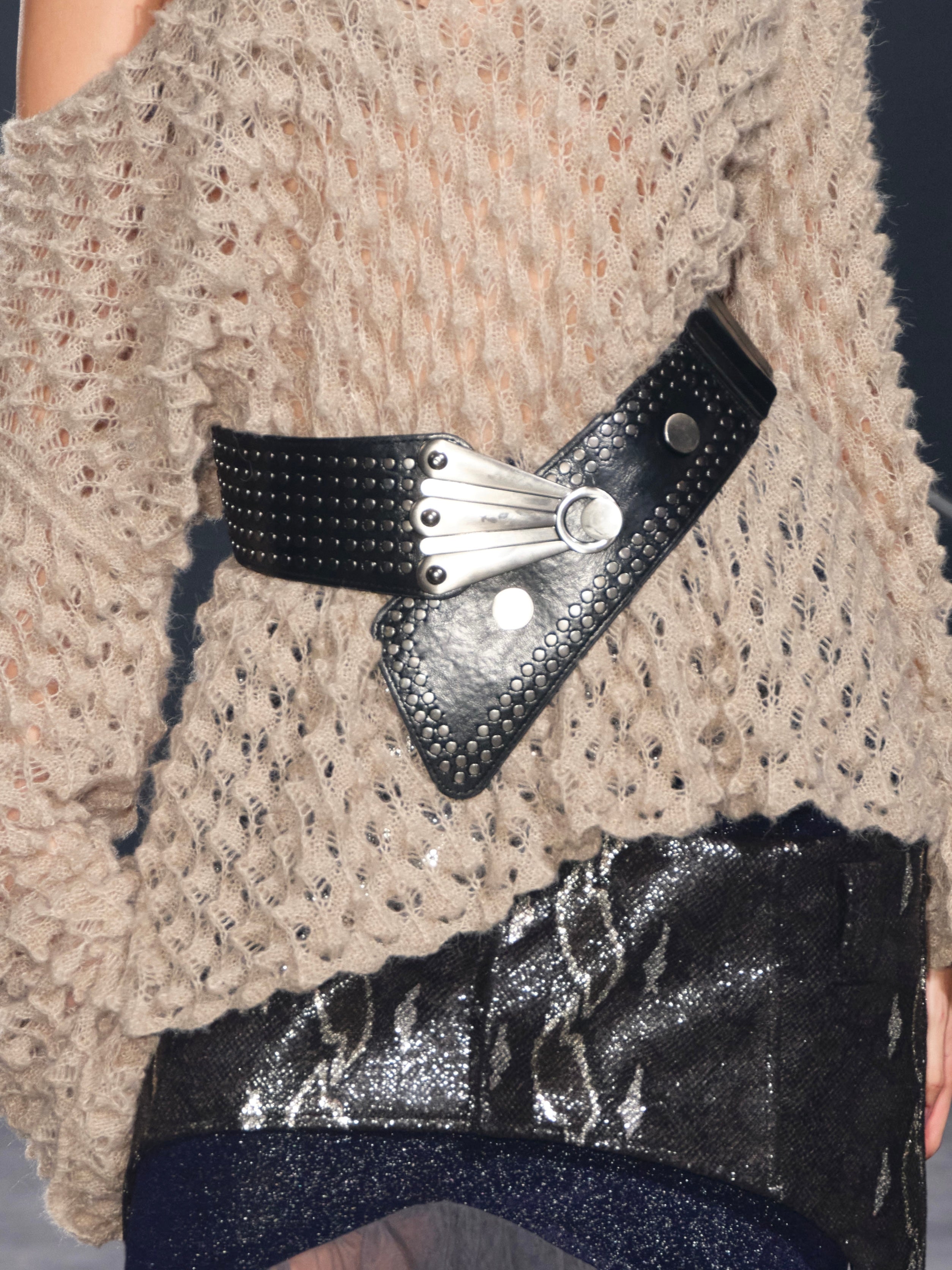 PROD Black / One size / In-stock Ranya Studded Wide Belt