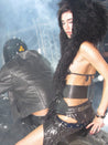 PROD Black / One size / In-stock Wildfire Hooded Wrap Top (With Belt) Black