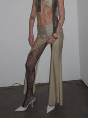 PROD Black / One size Lace Panel Fishnet Tights