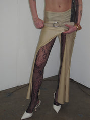 PROD Black / One size Lace Panel Fishnet Tights