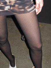 PROD Black / One size Obsidian Scale Net Tights