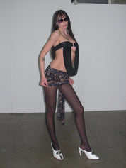 PROD Black / One size Obsidian Scale Net Tights