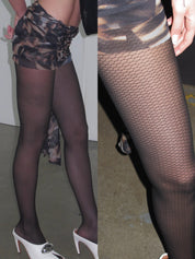 PROD Black / One size Obsidian Scale Net Tights