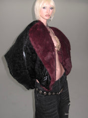 PROD Black / XS / In-stock Glacier Faux Fur Trim Puffer Down Jacket Black