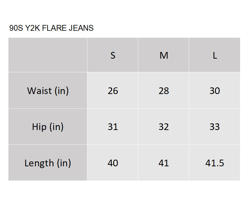 90S Y2K FLARE JEANS - PROD