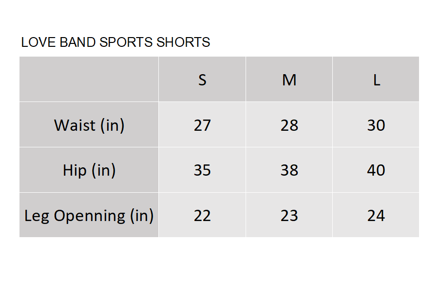 PROD Bldg 2023 summer Love Band Sports Shorts