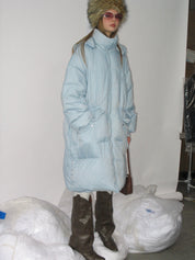 PROD Bldg 2023 winter 2 Beige Hooded Long Down Jacket