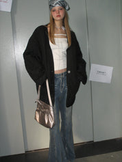 PROD Bldg 2023 winter 2 Black Quilted Cotton Coat