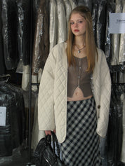 PROD Bldg 2023 winter 2 Black Quilted Cotton Coat