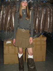 PROD Bldg 2023 winter 2 Black Striped Mid-high Collar Long Sleeve