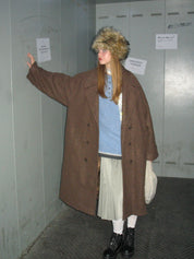 PROD Bldg 2023 winter 2 Frenchy Lapel Neck Double Button OverCoat