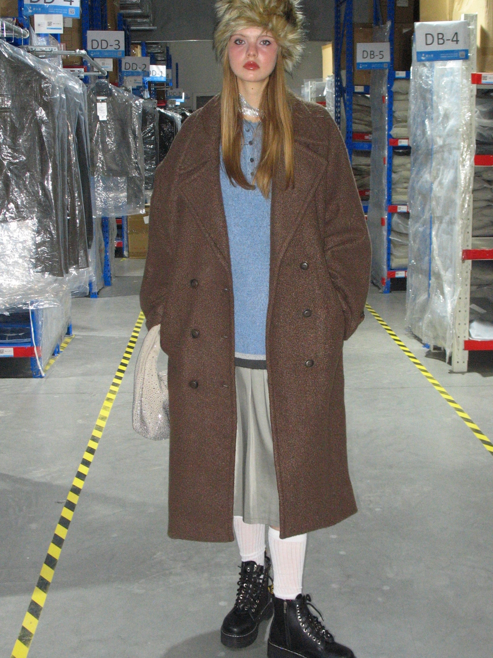 PROD Bldg 2023 winter 2 Frenchy Lapel Neck Double Button OverCoat