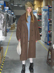 PROD Bldg 2023 winter 2 Frenchy Lapel Neck Double Button OverCoat