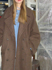 PROD Bldg 2023 winter 2 Frenchy Lapel Neck Double Button OverCoat