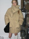 PROD Bldg 2023 winter 2 Khaki Down Jacket with Scarf