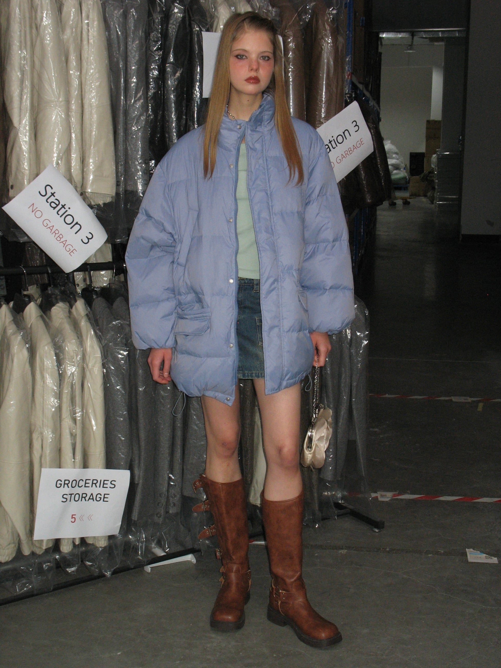 PROD Bldg 2023 winter 2 Light Blue Down Jacket