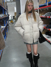 PROD Bldg 2023 winter 2 Light Gray Puffer Jacket