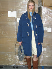 PROD Bldg 2023 winter 2 Navy Blue Horn Buckle Winter Coat