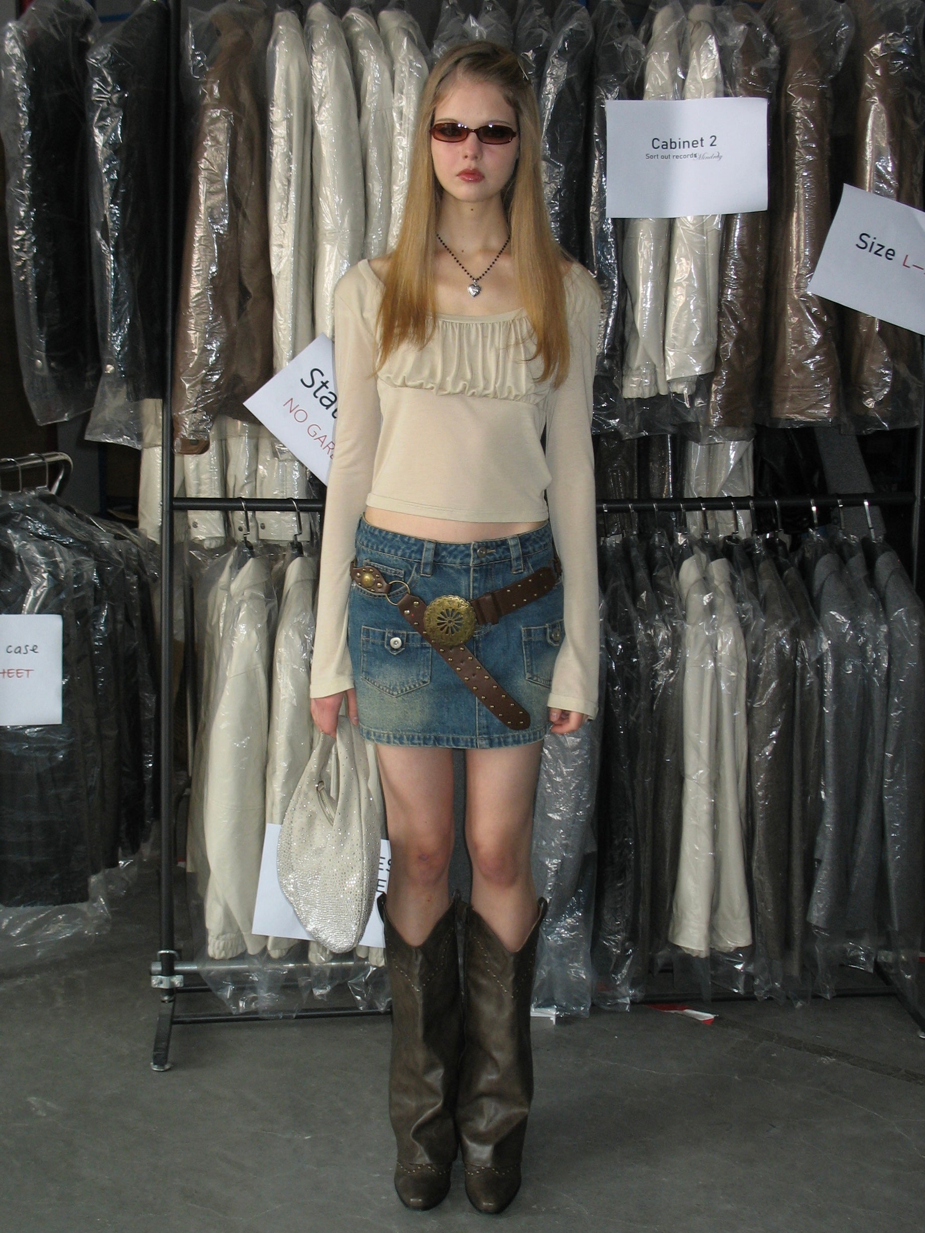 PROD Bldg 2023 winter 2 Pleated Low Collar Cropped Long Sleeve