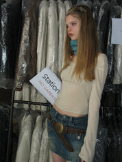 PROD Bldg 2023 winter 2 Pleated Low Collar Cropped Long Sleeve