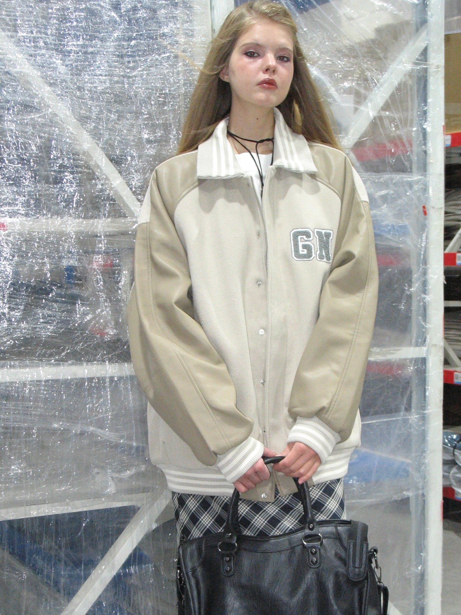 PROD Bldg 2023 winter 2 S / beige GN Baseball Jacket