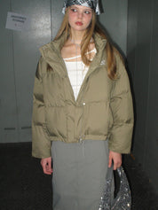 PROD Bldg 2023 winter 2 S / olive green Puffer Short Winter Jacket
