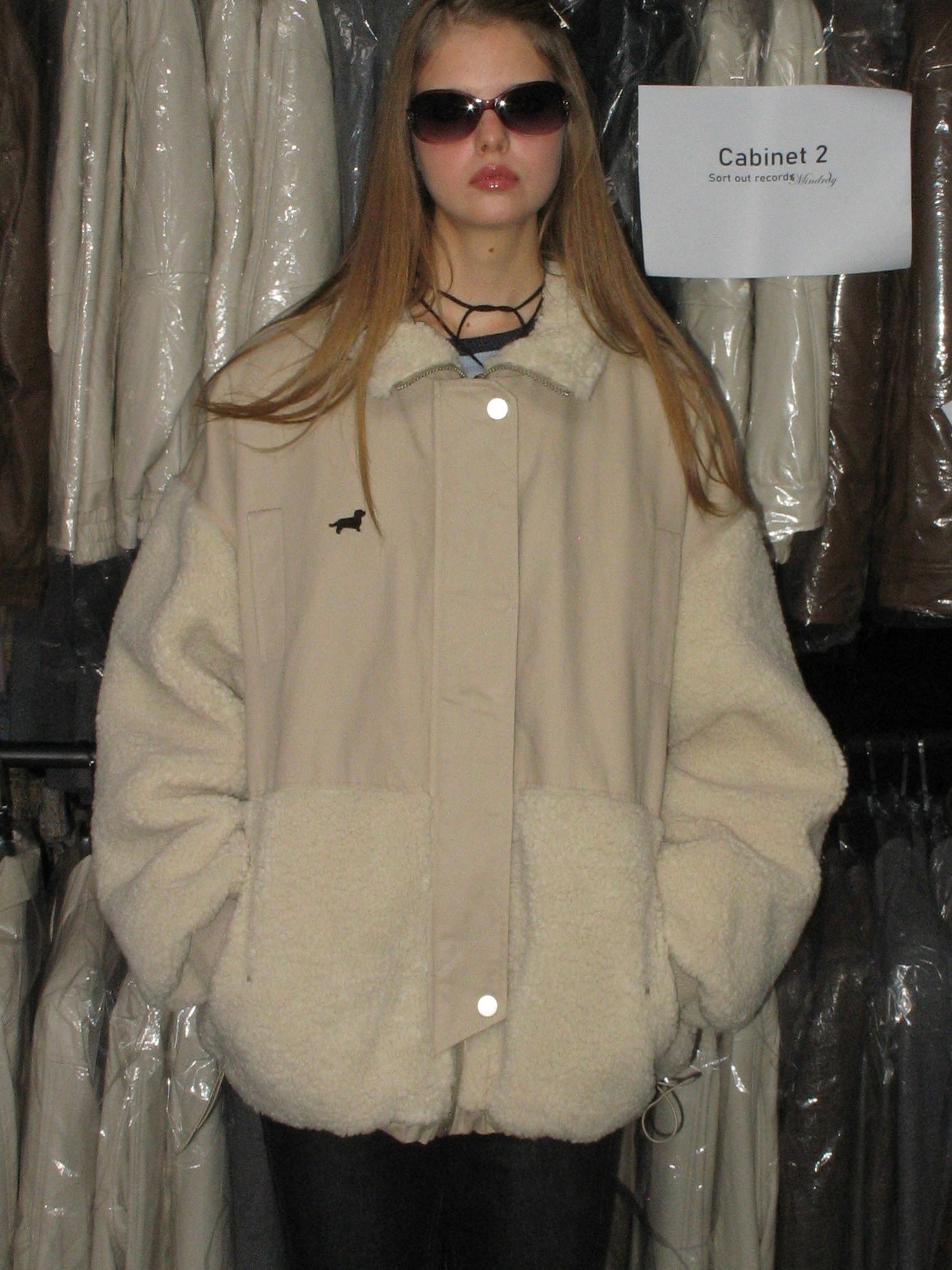 Splice Faux Lambswool Coat – PROD