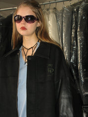 PROD Bldg 2023 winter 2 Spliced Faux leather Jacket