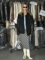 PROD Bldg 2023 winter 2 Spliced Faux leather Jacket