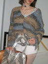 PROD Bldg 2023 winter 2 Striped Fringed Cardigan