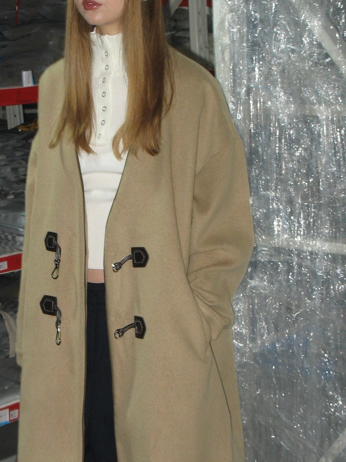 PROD Bldg 2023 winter 2 V-Neck Duffle Coat